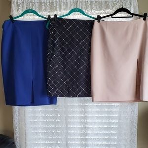 Lot of 3 Black House White Market Pencil Skirts